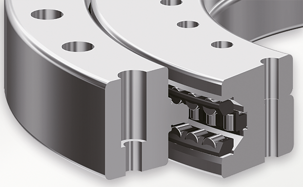 Roller contact structure to reduce heat generation 